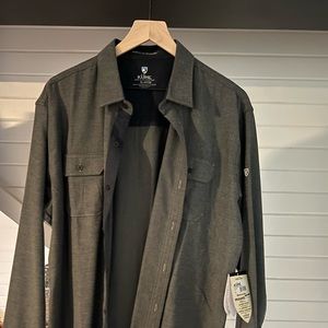 Kuhl grey button up